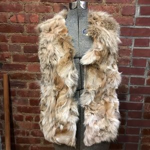 Barneys New York fur vest